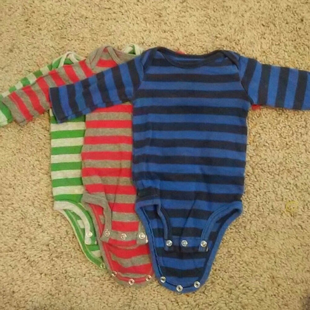 Striped Long Sleeved Onesies